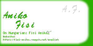 aniko fisi business card